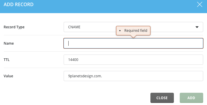 How Do I Add DNS Records? - Knowledgebase - Nine Planets